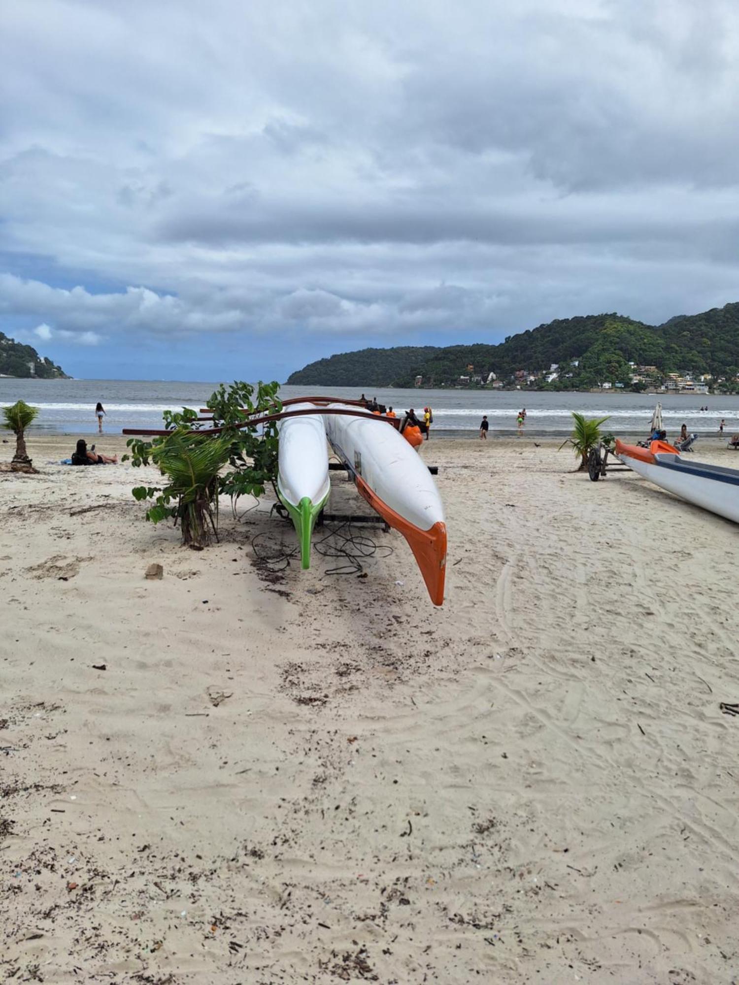 Pe Na Areia Gonzaguinha Sao Vicente Apartman Kültér fotó
